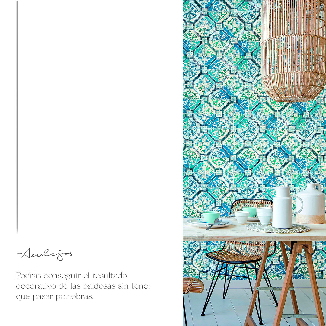 papel pintado azulejos