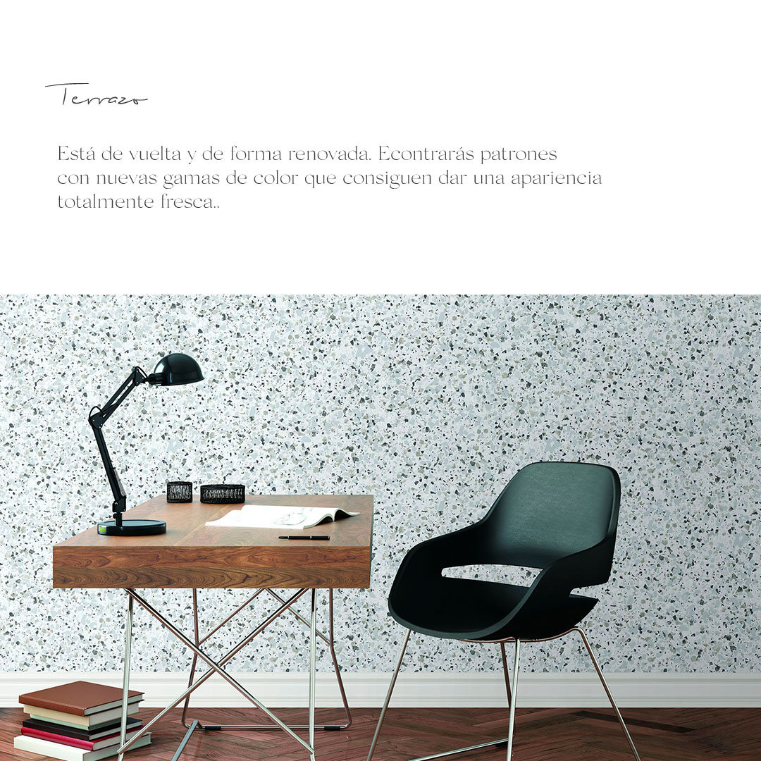 papel pintado terrazo